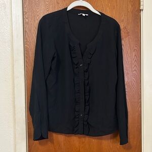 Black long sleeve blouse. Size M